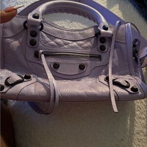 Balenciaga Light Purple Crossbody Bag